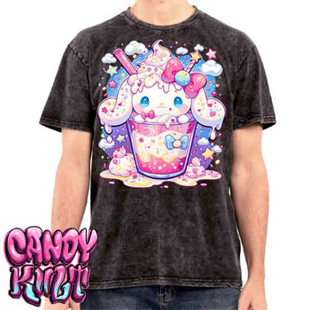 Cloudy Day Milkshake Kawaii Candy - UNISEX STONE WASH T-Shirt