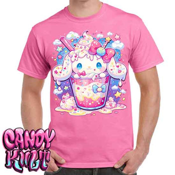Cloudy Day Milkshake Kawaii Candy - Men's Pink T-Shirt