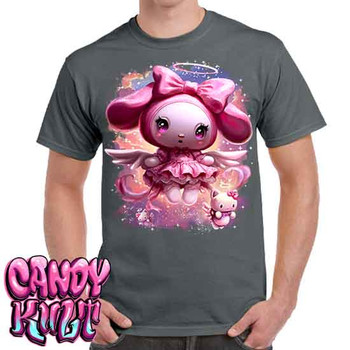 Angelic Melody Kawaii Candy - Men's Charcoal T-Shirt
