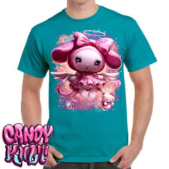 Angelic Melody Kawaii Candy - Men's Teal T-Shirt