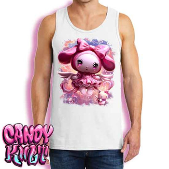 Angelic Melody Kawaii Candy - Men's WHITE Tank Singlet