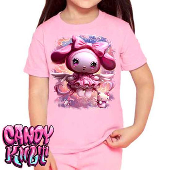 Angelic Melody Kawaii Candy - Kids Unisex PINK Girls and Boys T shirt