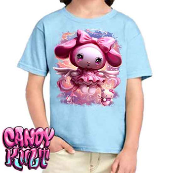 Angelic Melody Kawaii Candy - Kids Unisex BLUE Girls and Boys T shirt