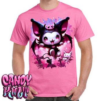 Little Devil Kawaii Candy - Men's Pink T-Shirt