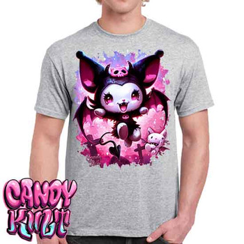 Little Devil Kawaii Candy - Men's Light Grey T-Shirt