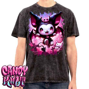 Little Devil Kawaii Candy - UNISEX STONE WASH T-Shirt