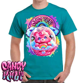 Capsule From Care-A-Lot Retro Candy - Men's Teal T-Shirt