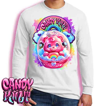 Capsule From Care-A-Lot Retro Candy - Men's Long Sleeve WHITE Tee