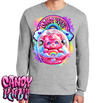 Capsule From Care-A-Lot Retro Candy - Men's Long Sleeve GREY Tee