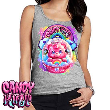 Capsule From Care-A-Lot Retro Candy - Ladies GREY Singlet Tank