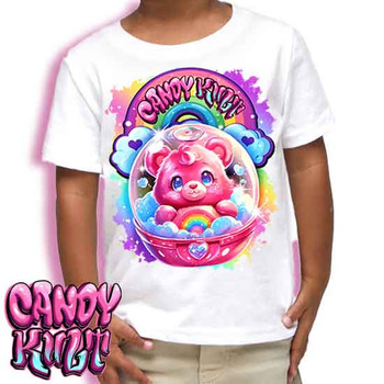Capsule From Care-A-Lot Retro Candy - Kids Unisex WHITE Girls and Boys T shirt