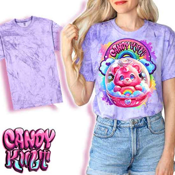 Capsule From Care-A-Lot Retro Candy - UNISEX COLOUR BLAST PURPLE T-Shirt