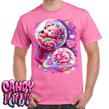 Gumball Wishes Retro Candy - Men's Pink T-Shirt