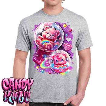 Gumball Wishes Retro Candy - Men's Light Grey T-Shirt