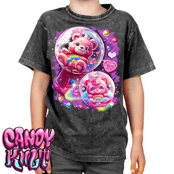 Gumball Wishes Retro Candy - Kids Unisex STONE WASH Girls and Boys T shirt