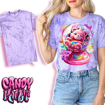 Care-A-Lot Gumball Machine Retro Candy - UNISEX COLOUR BLAST PURPLE T-Shirt