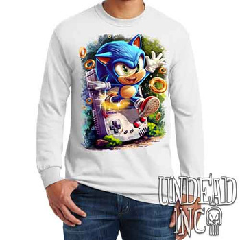 Sonic Blast From The Past - Men's Long Sleeve WHITE Tee