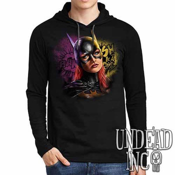 Batgirl - Mens Long Sleeve Hooded Shirt