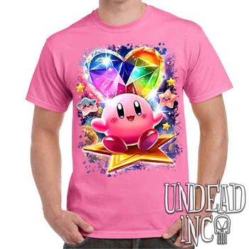 Kirby Crystal Heart - Men's Pink T-Shirt