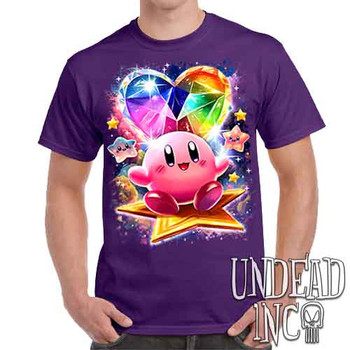 Kirby Crystal Heart - Men's Purple T-Shirt