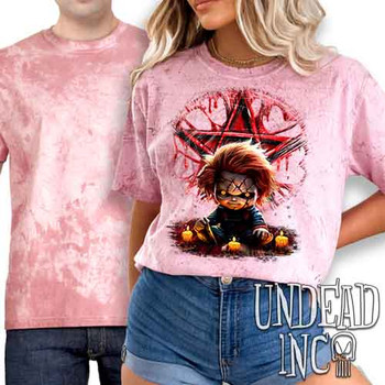 Chucky Pentagram - UNISEX COLOUR BLAST CLAY T-Shirt