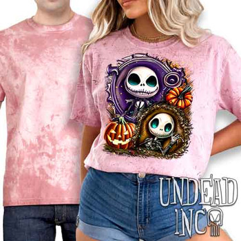 Jack Skellington Pumpkin Patch - UNISEX COLOUR BLAST CLAY T-Shirt