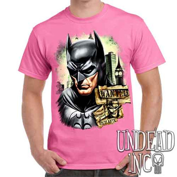Wanted Vigilante - Men's Pink T-Shirt