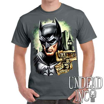 Wanted Vigilante - Men's Charcoal T-Shirt