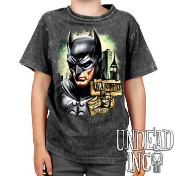 Wanted Vigilante - Kids Unisex STONE WASH Girls and Boys T shirt