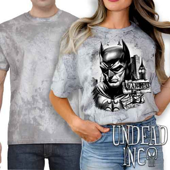 Wanted Vigilante Black & Grey - UNISEX COLOUR BLAST SMOKE T-Shirt
