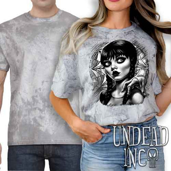 Wednesday Window Black & Grey - UNISEX COLOUR BLAST SMOKE T-Shirt