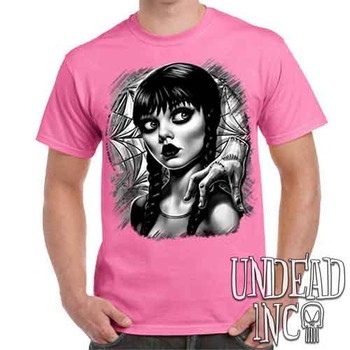 Wednesday Window Black & Grey - Men's Pink T-Shirt