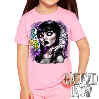 Wednesday Window - Kids Unisex PINK Girls and Boys T shirt