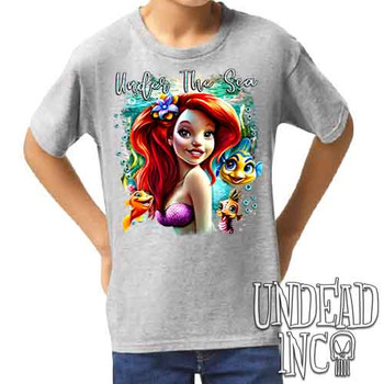 Under The Sea - Kids Unisex GREY Girls and Boys T shirt