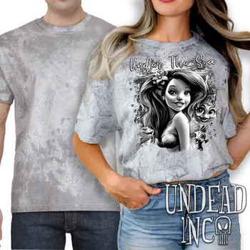 Under The Sea Black & Grey - UNISEX COLOUR BLAST SMOKE T-Shirt