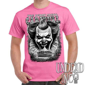 Derry Canal Carnival Black & Grey - Men's Pink T-Shirt