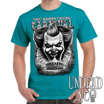 Derry Canal Carnival Black & Grey - Men's Teal T-Shirt