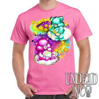 Care Bears Watercolor Wishes - Men's Pink T-Shirt