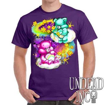 Care Bears Watercolor Wishes - Men's Purple T-Shirt