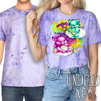 Care Bears Watercolor Wishes - UNISEX COLOUR BLAST PURPLE T-Shirt