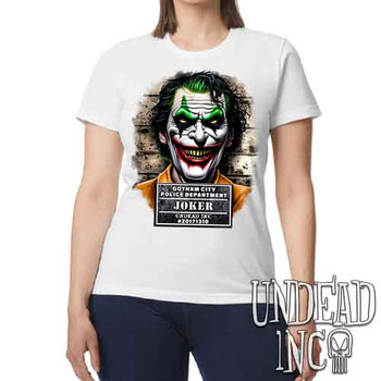 Joker Mugshot - Women's REGULAR WHITE T-Shirt