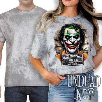 Joker Mugshot - UNISEX COLOUR BLAST SMOKE T-Shirt