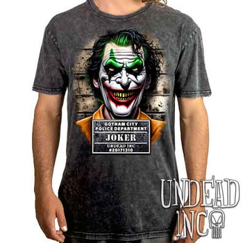 Joker Mugshot - UNISEX STONE WASH T-Shirt