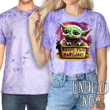 Grogu Adopt Me - UNISEX COLOUR BLAST PURPLE T-Shirt