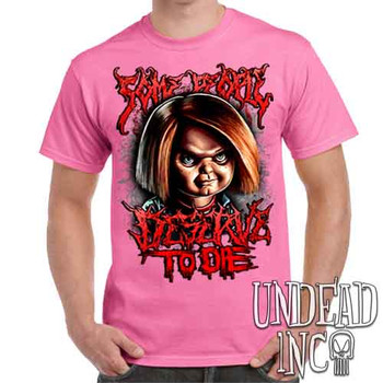 Chucky "Some People" - Men's Pink T-Shirt
