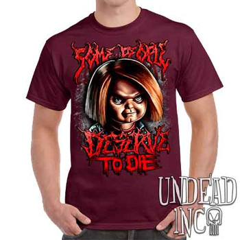 Chucky "Some People" - Men's  Maroon T-Shirt