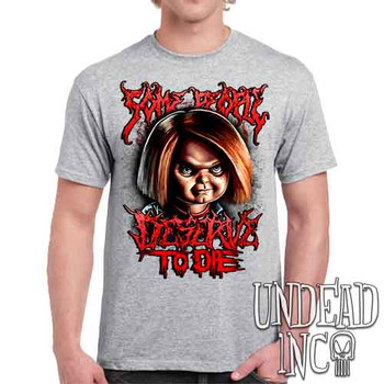 Chucky "Some People" - Men's Light Grey T-Shirt