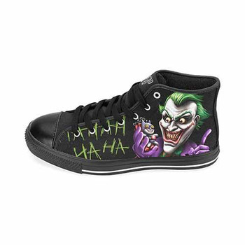 Joker Bat Bomb Men’s Classic High Top Canvas Shoes