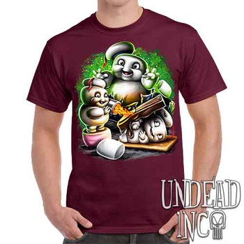 Mini Puft Madness - Men's  Maroon T-Shirt