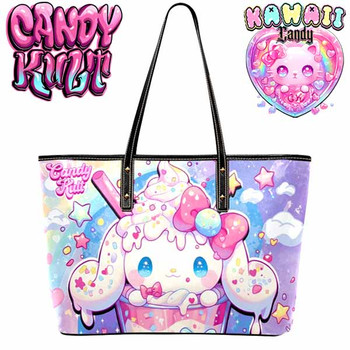 Cloudy Day Milkshake Kawaii Candy Large Tote Bag